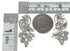 Turquoise Silver Flower Southwestern Post Earrings AX49478